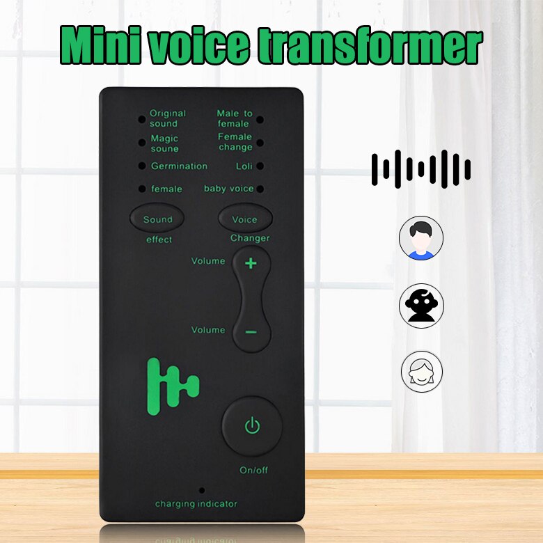 Wireless 7 Multi Voice Changer Mikrofon Disguiser Männlich/Weiblich/Mädchen/Roboter für PC Telefon JR Angebote Voz cambiador: Default Title