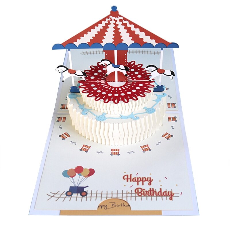 3D Get Well Soon Card Pop-Up Flowers Greeting Card Sympathy Mothers Day Wedding R9JC: 6