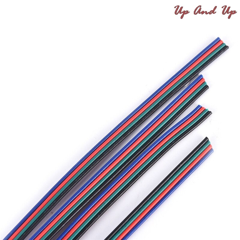1m 5m 10m 4 PIN RGB Led Wire Cable LED RGB Cable Extension Wire Cord For RGB 3528 5050 5630 7020