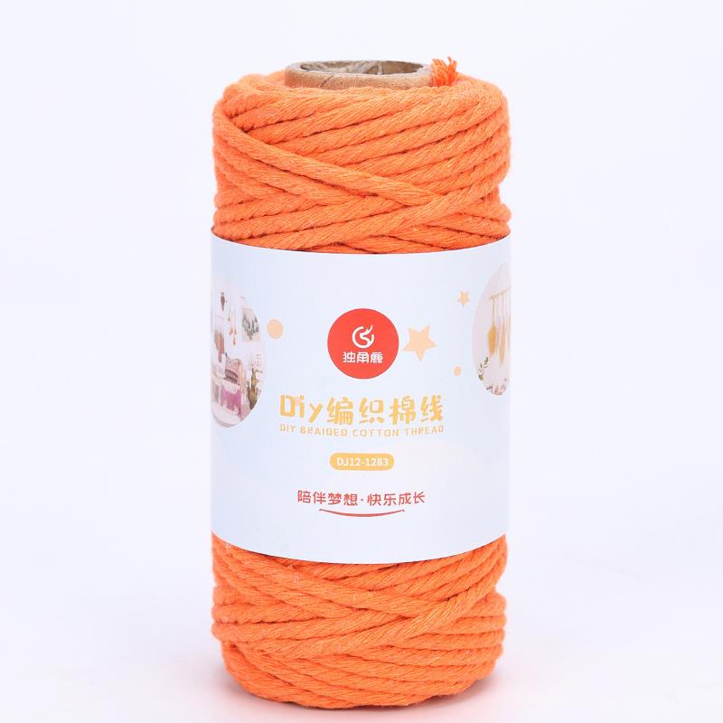 Fil de corde coloré 100% coton torsadé style Boho, 3mm, pour macramé, Parachute, bricolage, artisanat de Scrapbooking à la maison: 02