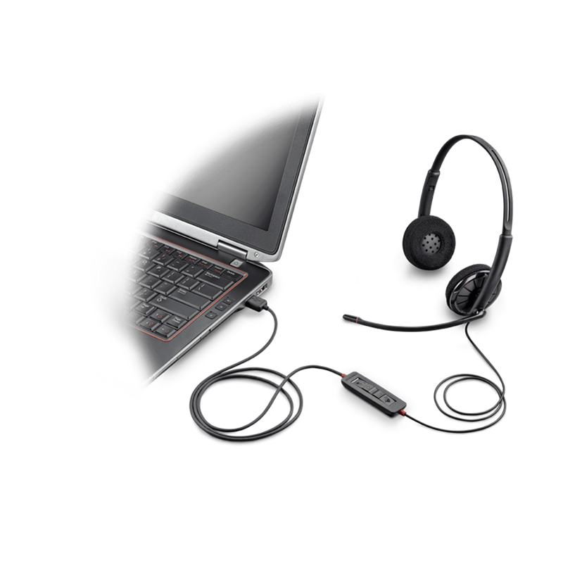 Plantronics Blackwire C320 C320-M USB-A Headset, Binaural Heads 85619-101