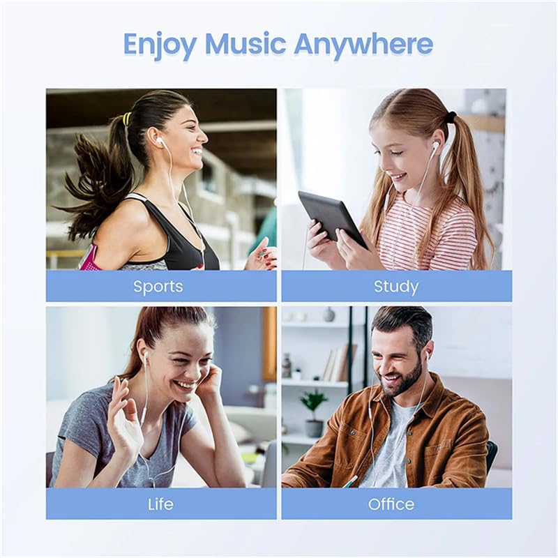 Écouteurs filaires d'origine pour iPhone 16/15/14/13/12/11 Pro Max 7/8Plus XR/XS/X iPad écouteurs intra-auriculaires Lightning USB-C 3.5mm écouteur