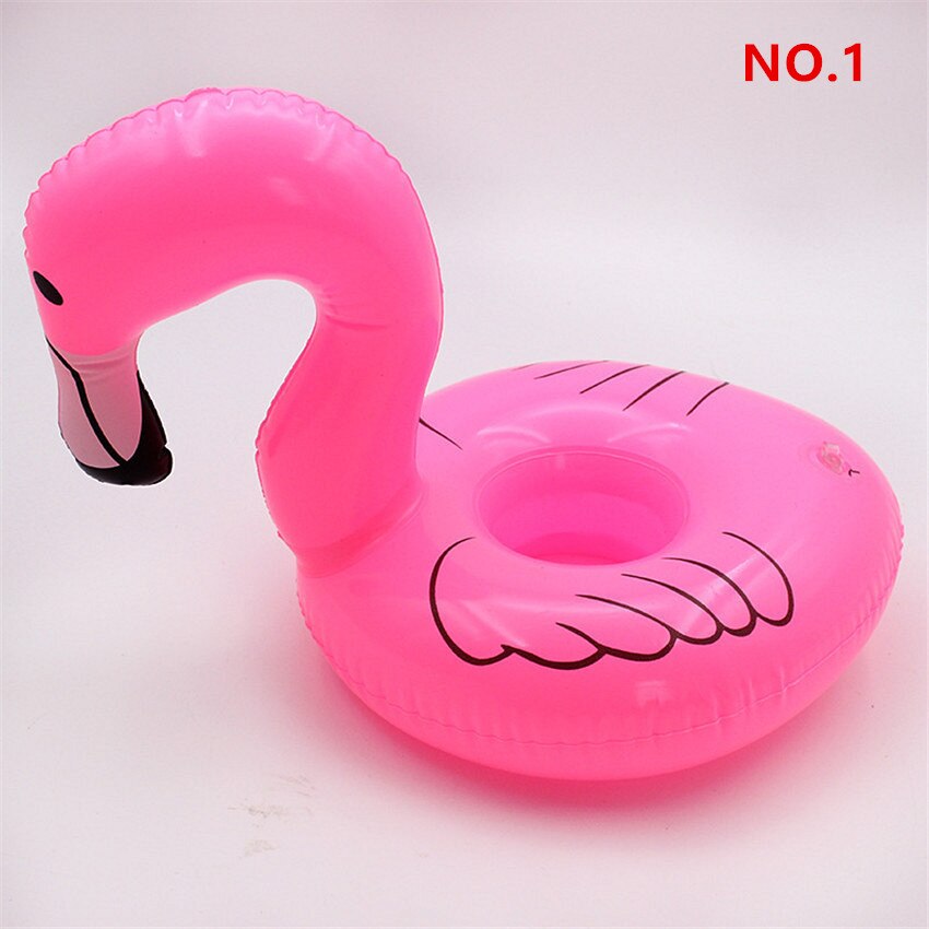 2 STUKS Rode Flamingo Float Opblaasbare BathtubToy Zwembad Party Speelgoed Bekerhouder: NO.1