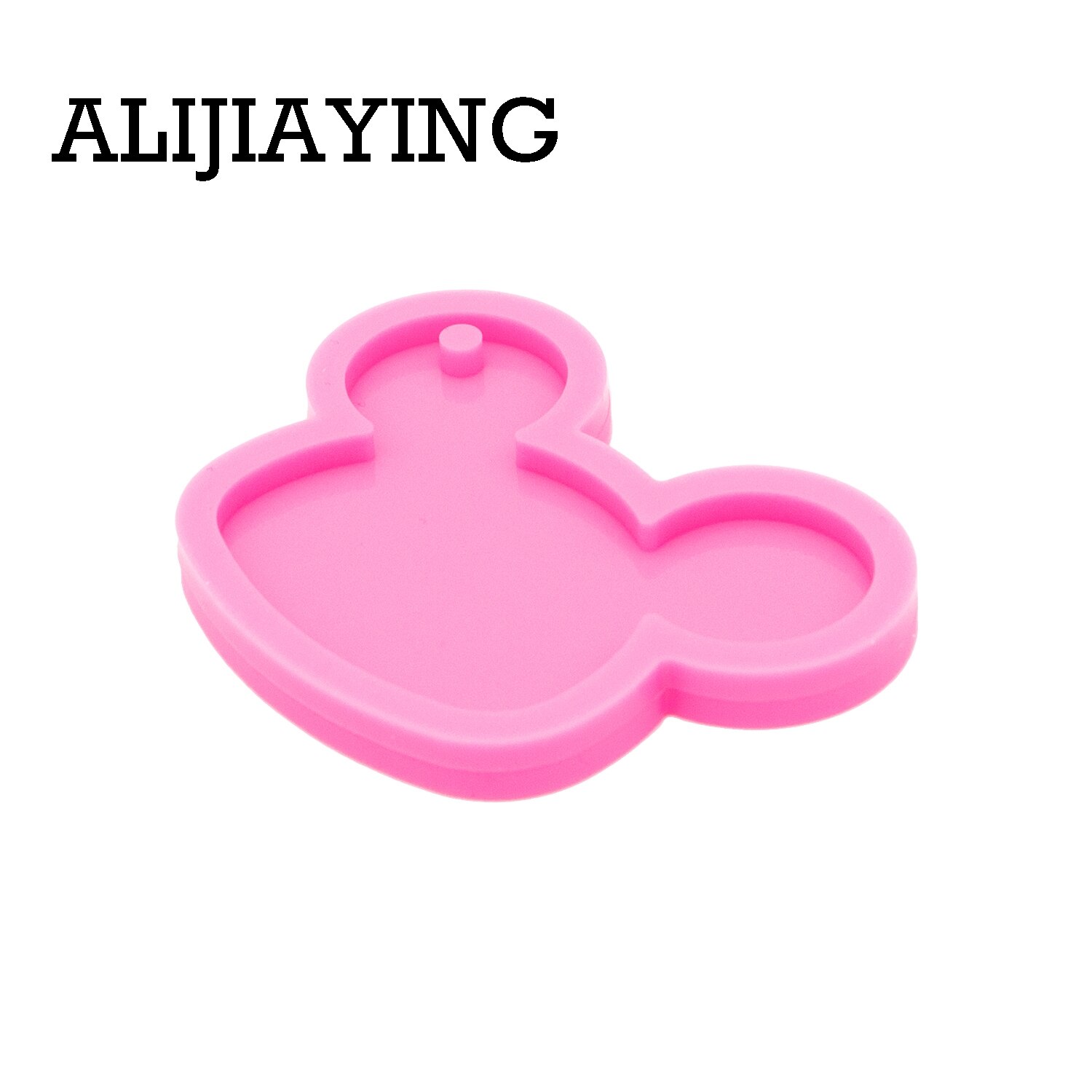 DY0311 paillettes art lisse pute moules Porte-clés sous forme de lettres de moule silicone moules en résine époxy bricolage de moule de craf
