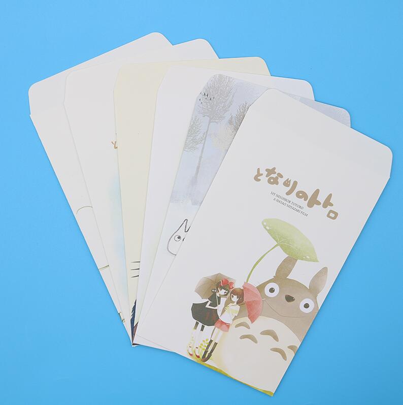 6 stk / posere kawaii dyr kinesisk konvolutt tegneserie kul katt flamingo chinchilla konvolutt barnehage  (19.8 * 11cm): Totoro