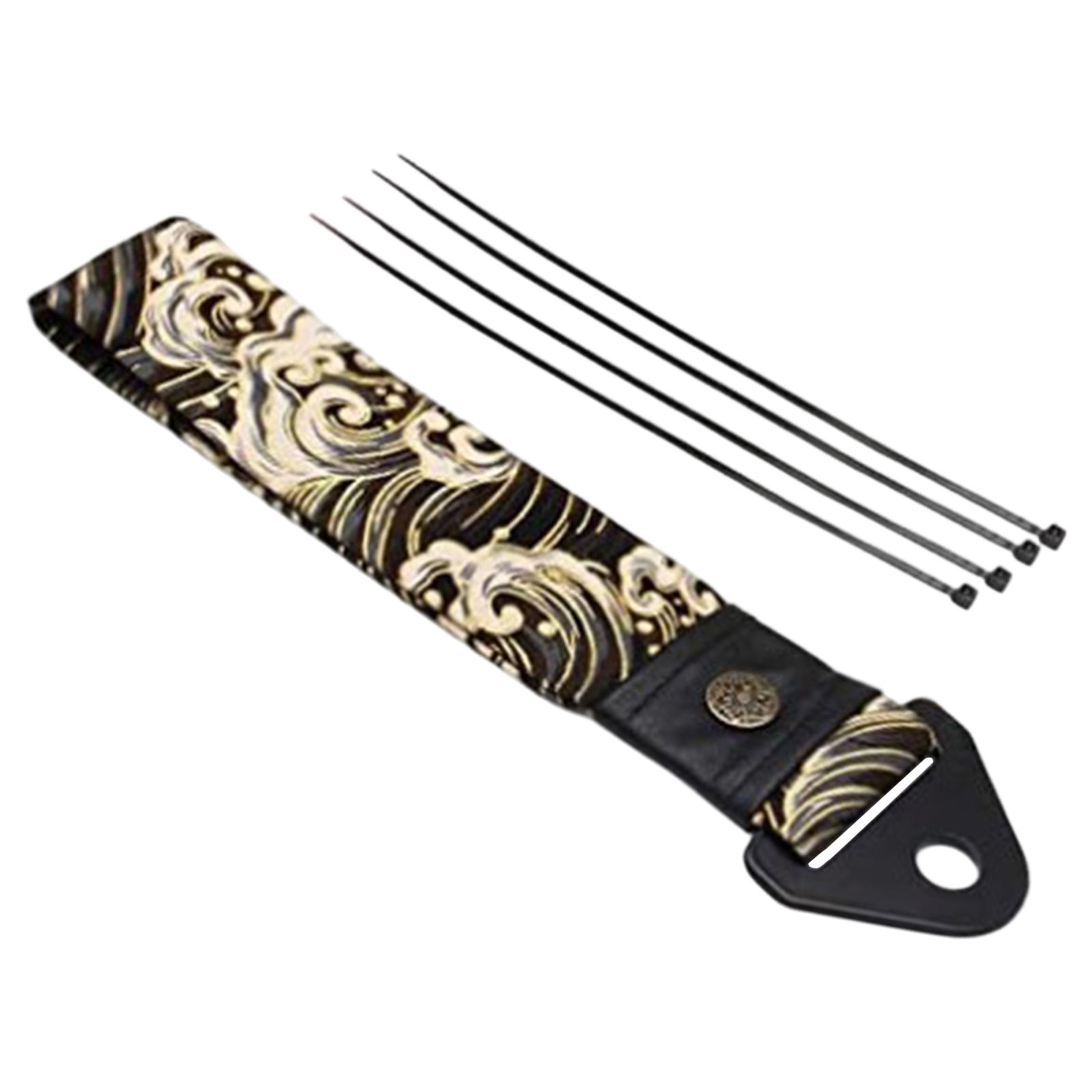 Correa de remolque de carreras, cinta decorativa con gancho, cuerda de remolque de estilo japonés antiguo de la suerte para el hogar, horquillas delanteras del coche