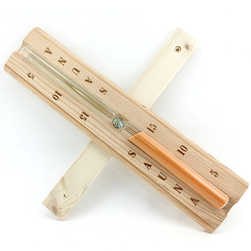 15 Minute Timer Sauna Hourglass Wall Rotating Sand Timer Countdown Clock: Default Title