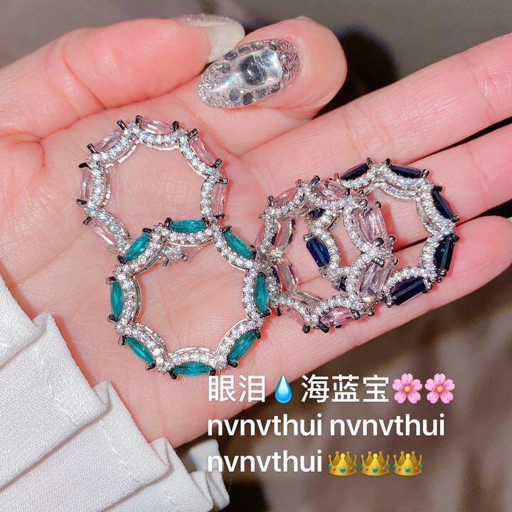 Exquisite Onregelmatige Stone Ring Zilver Kleur Luxe Party Wieden Engagement Ring Met Grote Zirkoon Sieraden 2022