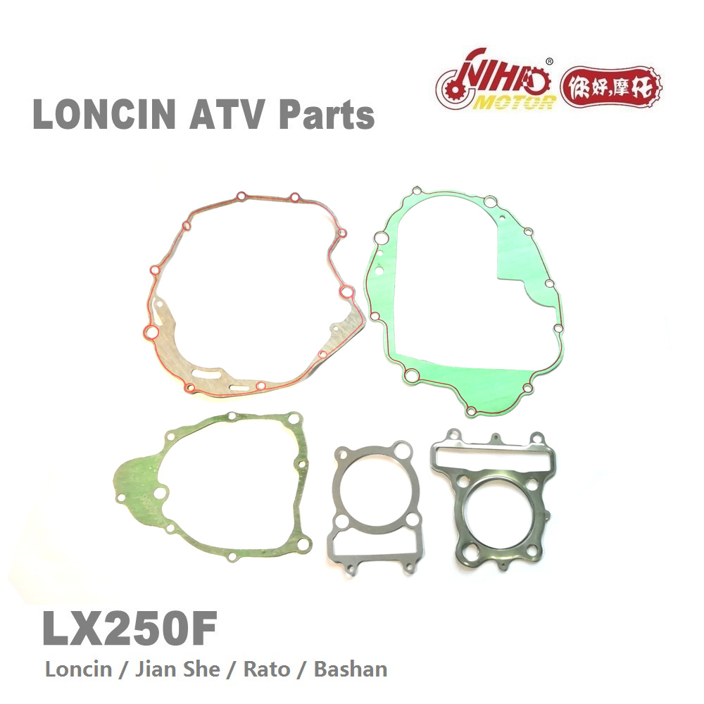 Lx -118 loncin atv dele pakningssæt  lx250 js171 fmm  lx250f 250cc quad gokarts motor reservedele til jianshe bashan rato kayo nihao moto