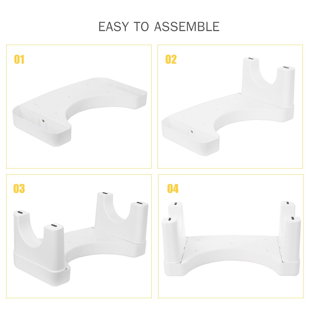 Sturdy Footstool for Toilet 7-In Footstool for Adults Pregnants Elders Non-Slip Toilet Stool for Kids Toddler Potty Training