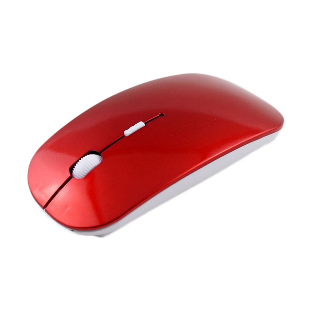 2.4 GHz USB Wireless Cordless Mouse Portable Optical Scroll Mice Office Home Mini Mouse for PC/Laptop/Computer: Red