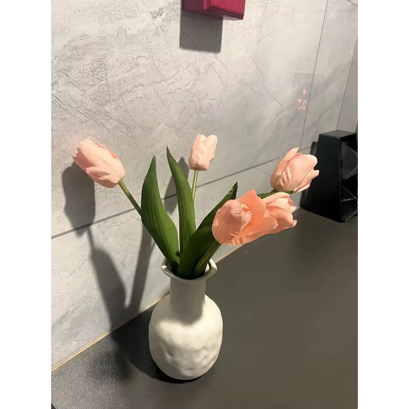 10pc Tulpe Hochzeit Künstliche Blumenstrauß Künstliche Blume Brautstrauß draussen Hausgarten Blumenstrauß Party Vase Dekorative Pflanze