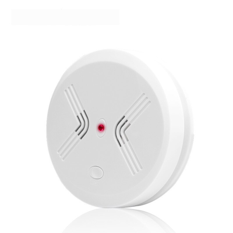 Uafhængig brandalarm røgdetektor hjem høj følsomhed sikkerhedsbeskyttelsessystem kablet sensor mini bærbar til fabrik