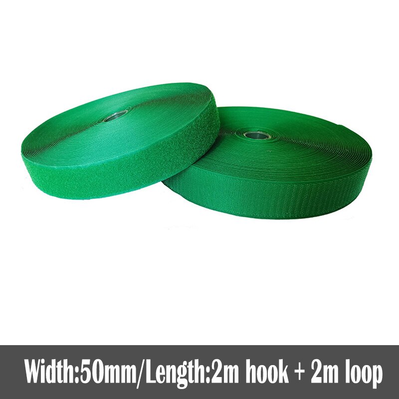 50mm Width colorful no adhesive fastener tape stick clothing tape sewing magic hook loop sticker strip strap stick 2 meters: Color 07
