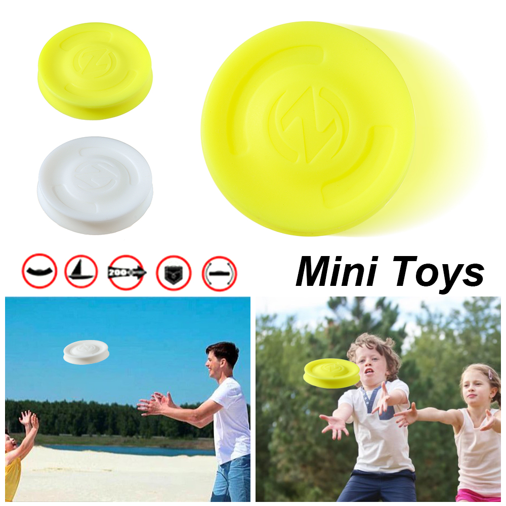 1Pcs Mini Siliconen Gel Flying Disk Strand Outdoor Sport Decompressie Speelgoed Strand Amusement Speelgoed Kids Volwassenen