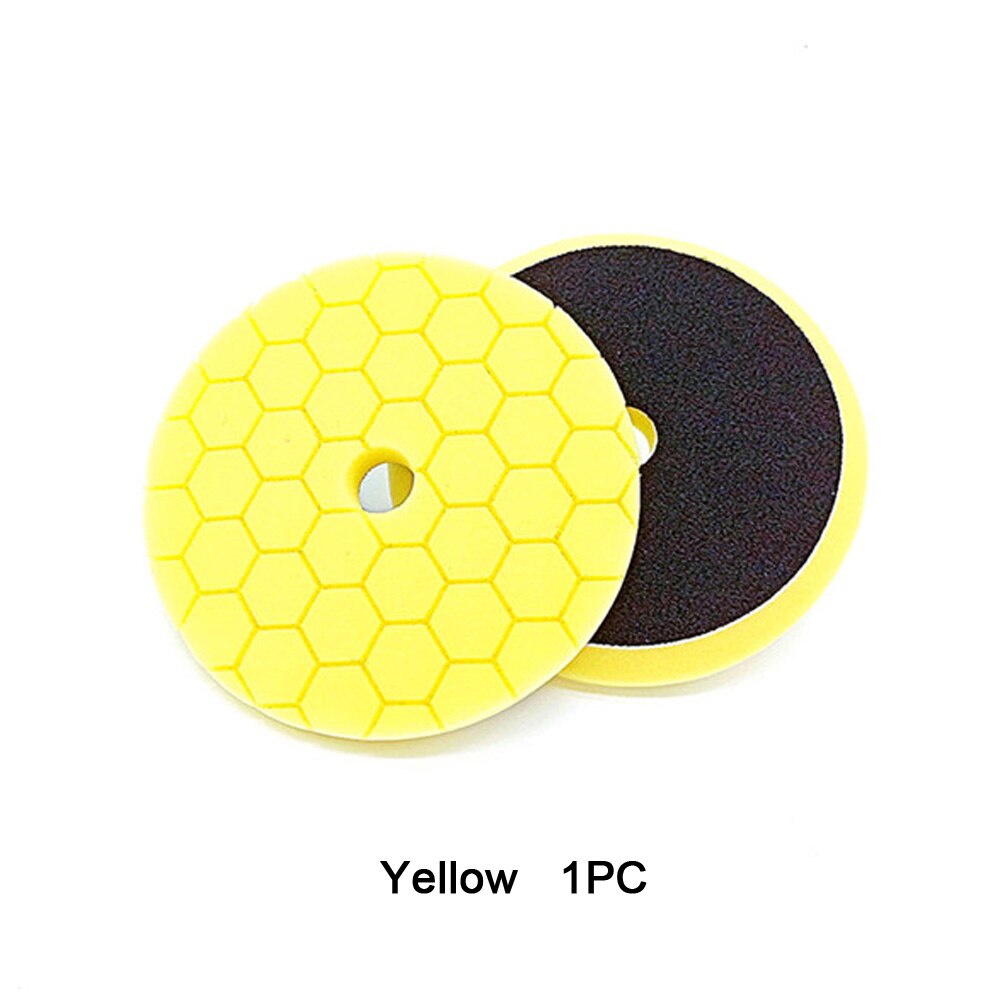 Buffing Pads 6inch Spons Foam Polijsten Pad voor DA Polijstmachine Groene Zware cutting pad: Yellow 1PC