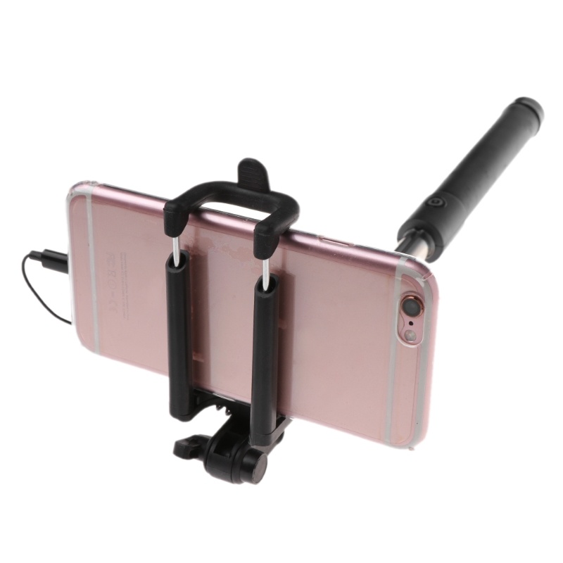 Monopod Selfie Stick Voor Apple Iphone 11 12 Pro Max Mini Xs X Xr 8 7 Plus Se Uitschuifbare handheld Wired Selfiestick Sticks