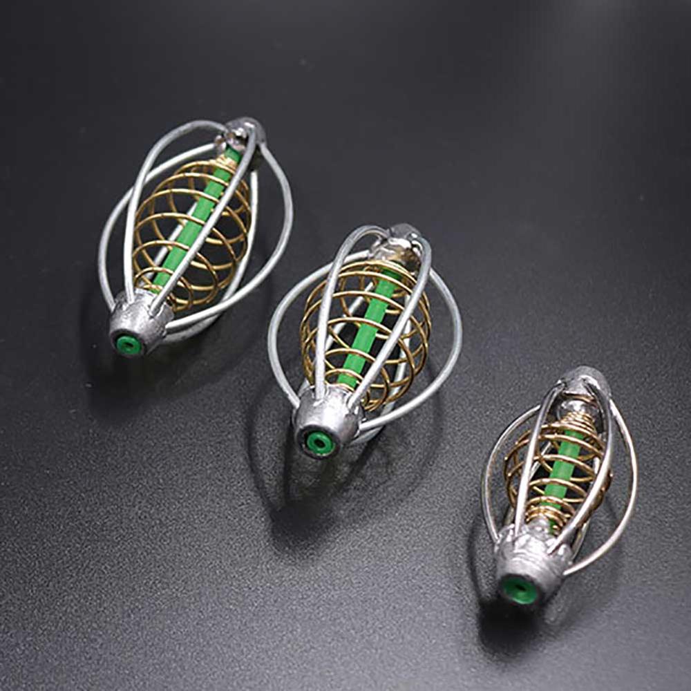 6 Wire Method Carp Fishing Feeder Swim Feeders with Lead Sinker