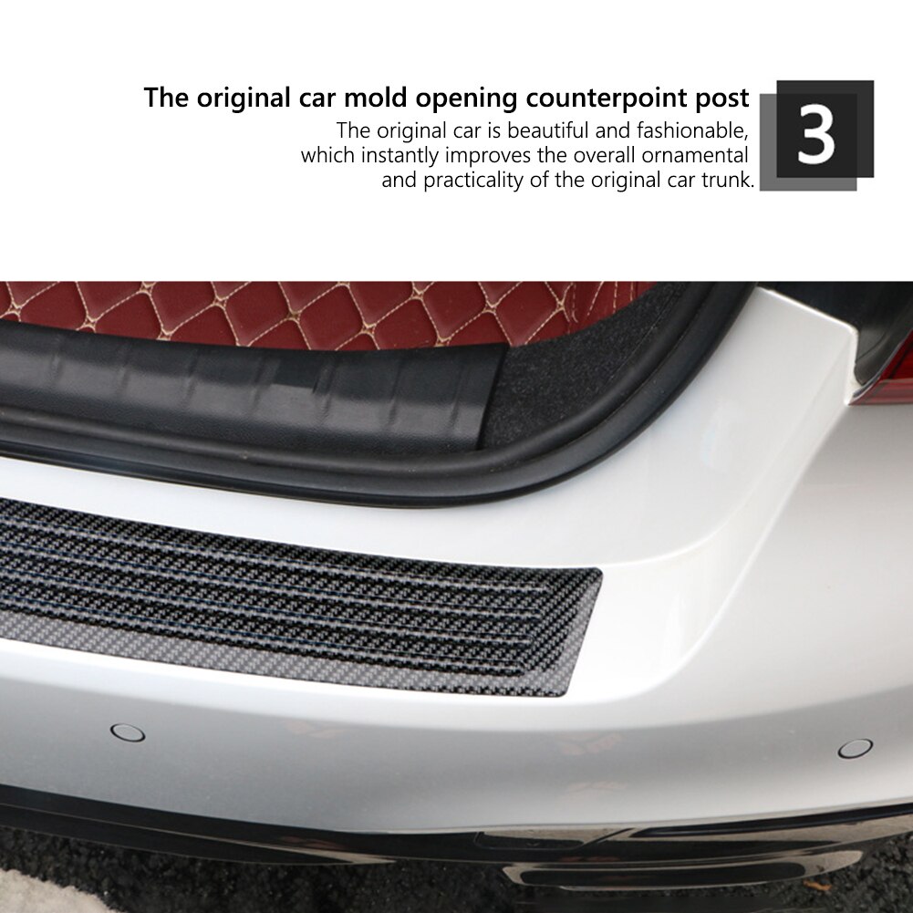 Universele Kofferbak Guard Plaat Sticker Achterbumper Trim Bescherming Strip Pad Beschermende Styling Mouldings Auto Stickers