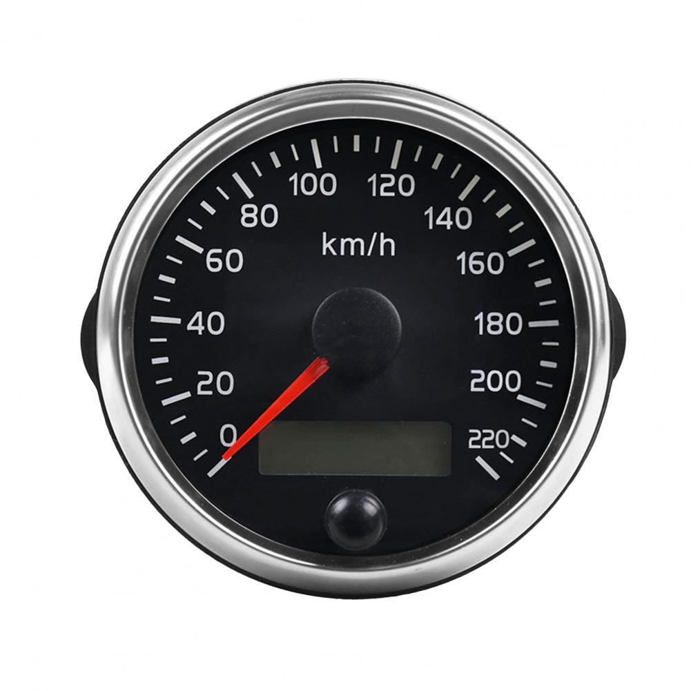 2 In 1 Speedometer Rust-proof ABS Universal 85mm Speedometer for Outdoor 12/24(v) 2 Inch Sensitive Mileage Counter Speed Gauge