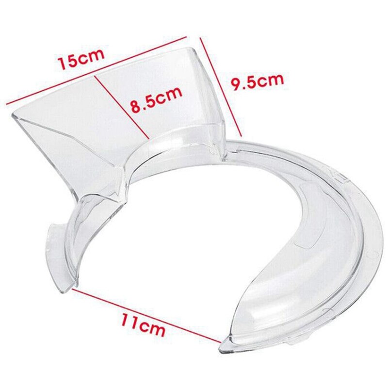 2Stck 4,5-5Qt Schüssel Gießen Schild Neigung Kopf Teile für Kitchenaid Stand Rührgerät W10616906 Kn1Ps Transparente Abdeckung