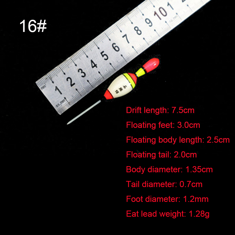 6g/8g/10g/15g/20g/30g EVA Luminous Fishing Float Long Vertical Night Lighting Fishing Floats Bobber Fishing Lure Accessories: 16