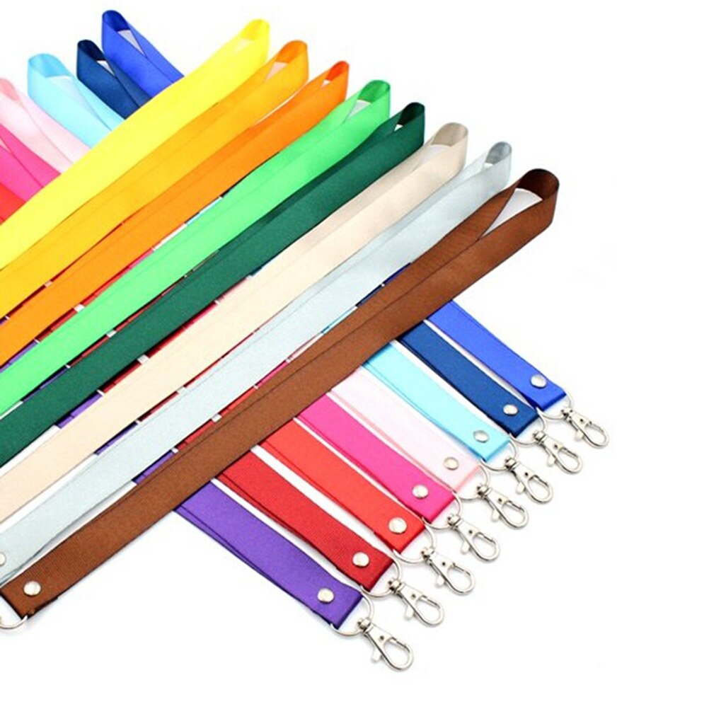 Correa de cuello para llaves, cordón para colgar tarjetas de identificación, nombre, insignia, teléfono móvil, DIY, 1 ud.