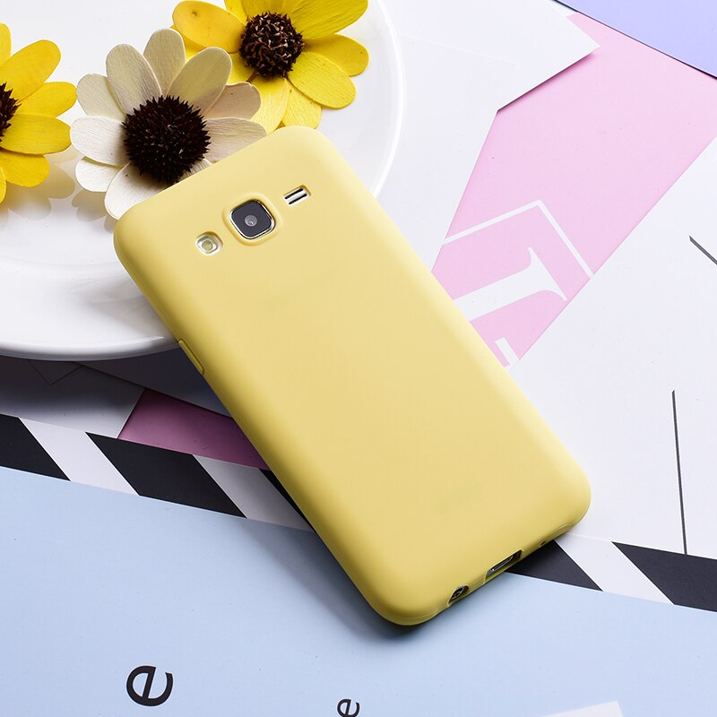 Yokata soft Case For Samsung Galaxy J5 J500F Lovely Candy Color Soft Color Silicone Soft Gel R ubber Phone Back Cover Coque: Color 5