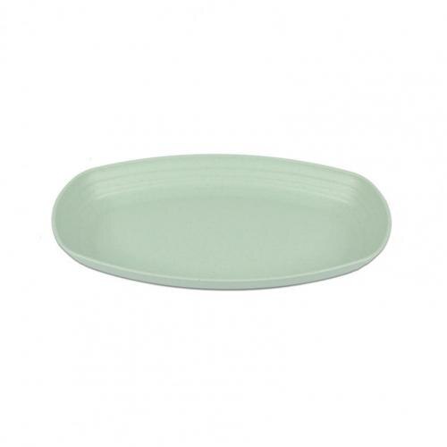 Attractive Dessert Plate Stackable Easy to Use Plastic Multi-purpose Heat-resistant Meal Plate: Green