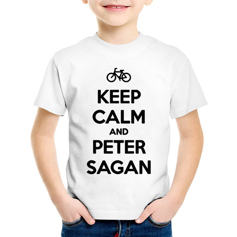 Moda impressão peter sagan crianças t-shirts crianças verão legal manga curta tees meninos/meninas casuais grandes topos roupas para bebê, hkp690