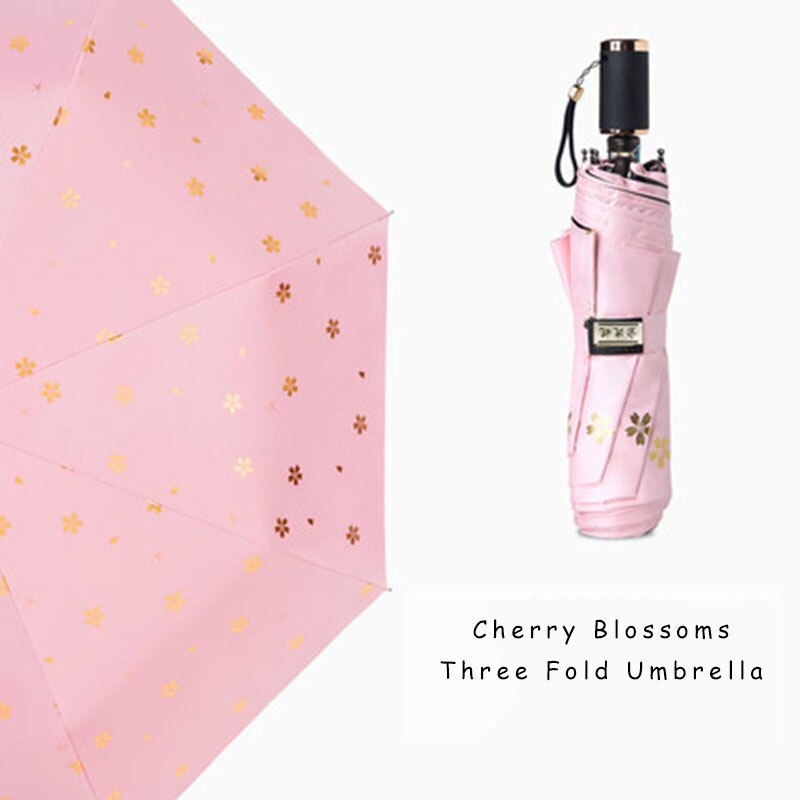 Clear Mini Umbrella Rain Women Flowers Art Parasol Sakura Umbrella Luxury Small Cover Uv Idee Regalo Men Unbrella Corporation 33: Romantic Pink 2