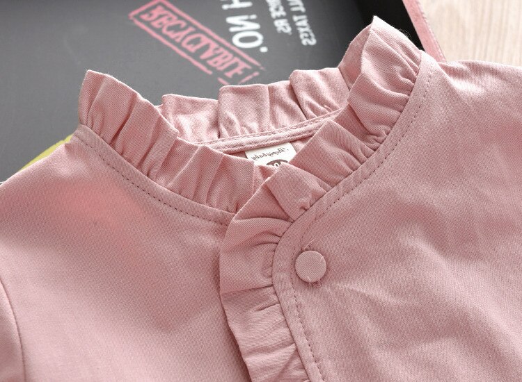 Meninas jaqueta 1-6 anos de idade moda blusão jaqueta primavera e outono nova cor sólida blusão colégio estilo menina jaqueta