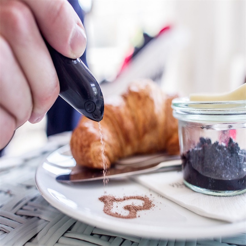 Elektrische latte art pen, koffie decoratie pen, cake kruiden decoratie, koffie latte snijpen, bakgereedschap