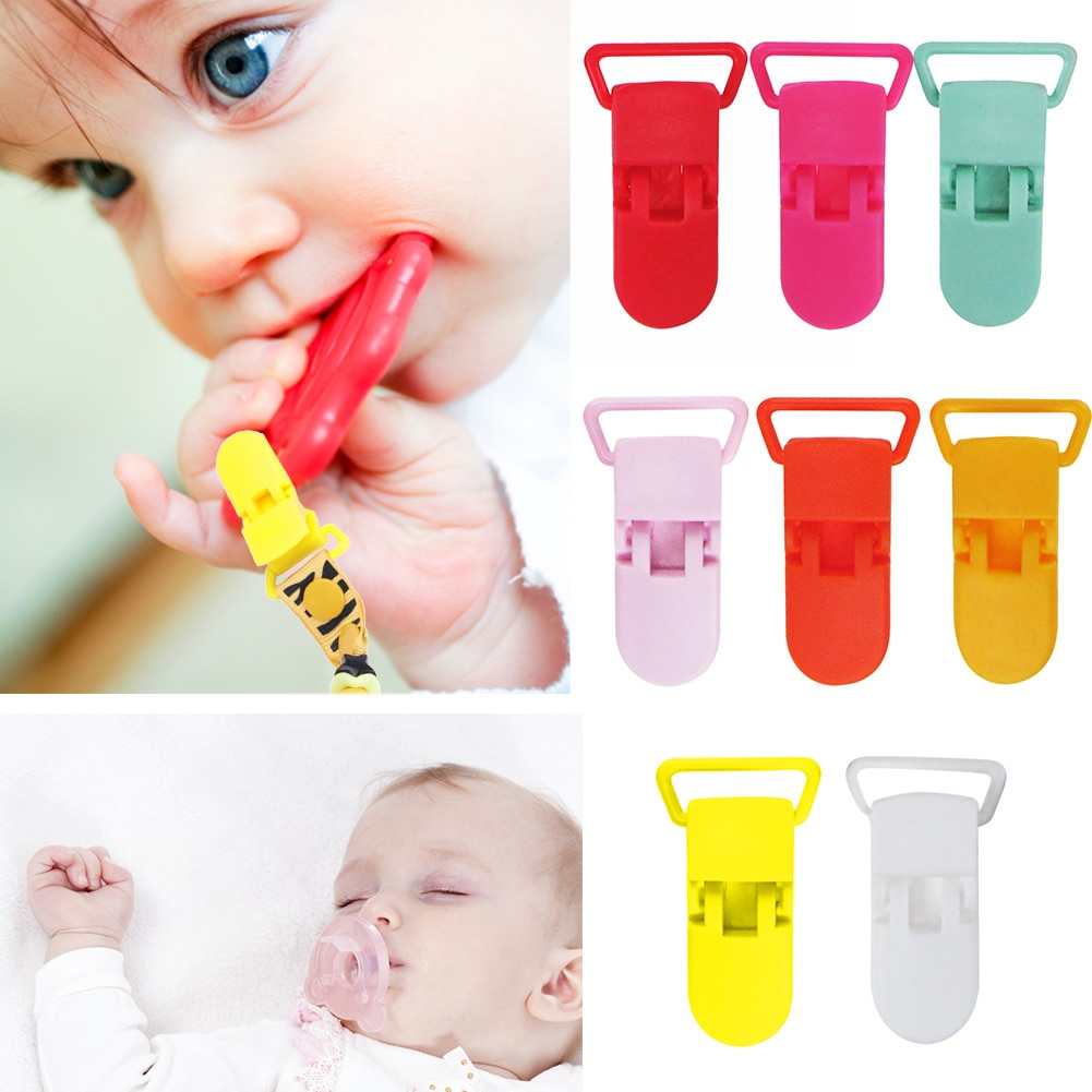 1Pc Anti Touw Wendbaarder Houder Voor Babyvoeding Accessoires Multi Kleuren Plastic Veiligheid Clips Speenclips Fopspeen