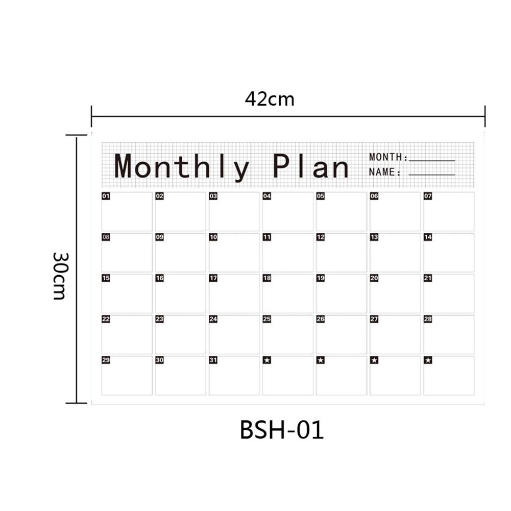Rewritable Refrigerator Sticker Home Innovative Magnetic Calendar Family Trip Schedule A3 Dry Erase Planner Message Board