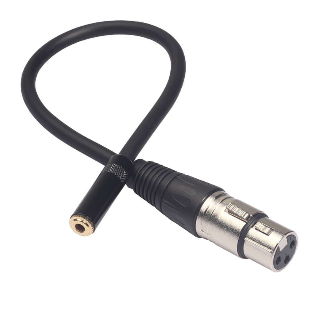 3.5mm Female Stereo/RCA Female Cable To XLR Female/Male Connector