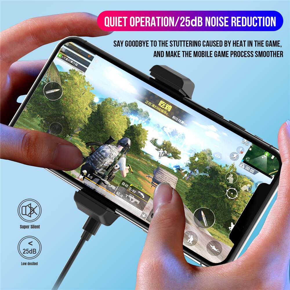 HXSJ Tragbare P10 Handy Kühler Handy lüfter für PUGB Handy Kühler Handy lüfter Shell mobil
