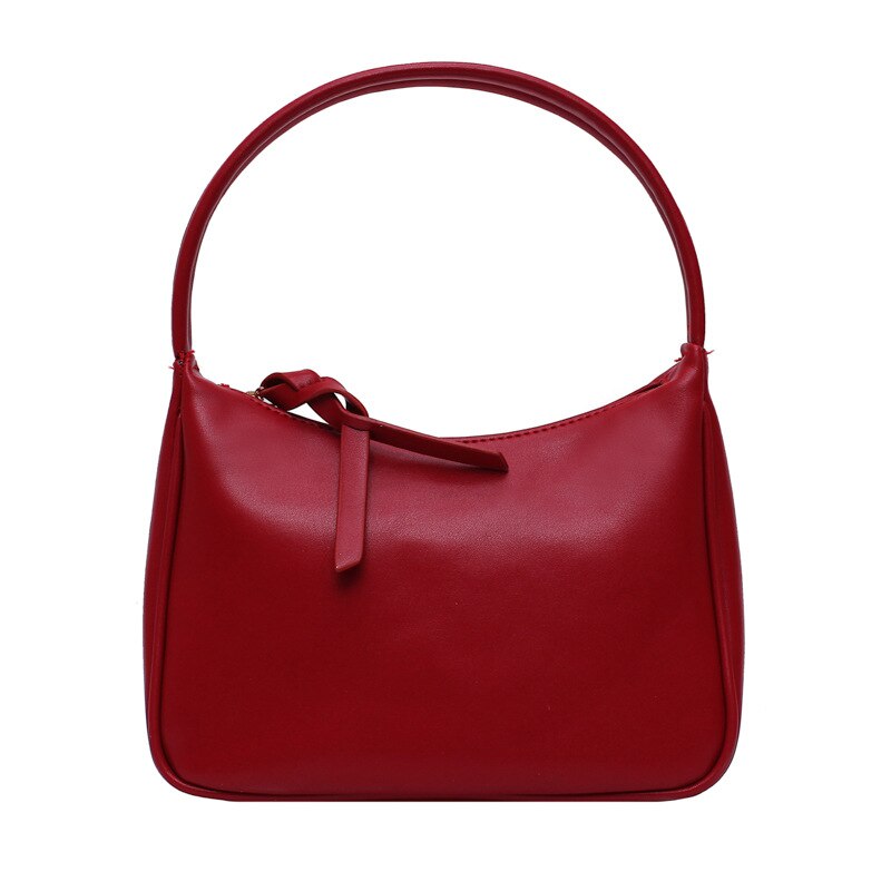 Vrouwen Tas Onderarm Baguette Retroone-Schouder Handtas: red