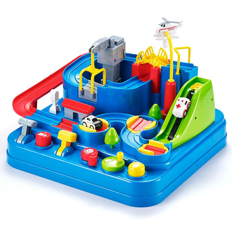 Kinderen Rail Auto Speelgoed Racing Trein Tracks Adventure Handleiding Cars Tafel Spel Puzzel Speelgoed Voor Kinderen Huis Play Game