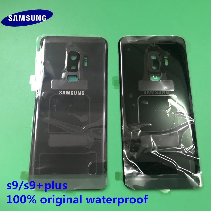 Carcasa trasera para Samsung Galaxy S9 Plus S9 +, carcasa trasera, carcasa trasera de cristal, batería de repuesto para Samsung S9