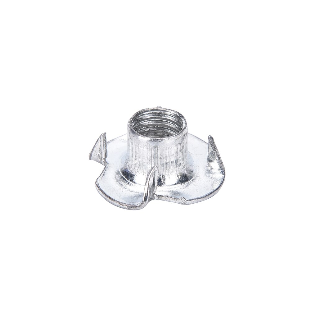 10 Pcs/Set M4 M5 M6 M8 Zinc Plated Four Claws Nut Speaker T-nut Blind Pronged Insert Tee Nut Furniture Hardware
