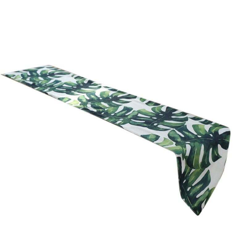 Moderne bordløper bordløper bordløpere til bryllupsfest palmeblad bordløper bordløper monstera blad bordbrikke 30 x