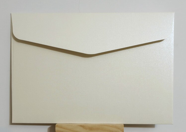 25pcs/lot 193x133mm(7.5" x 5.2") Pearl Color Paper Envelope 250g card Envelopes Invitation Envelope