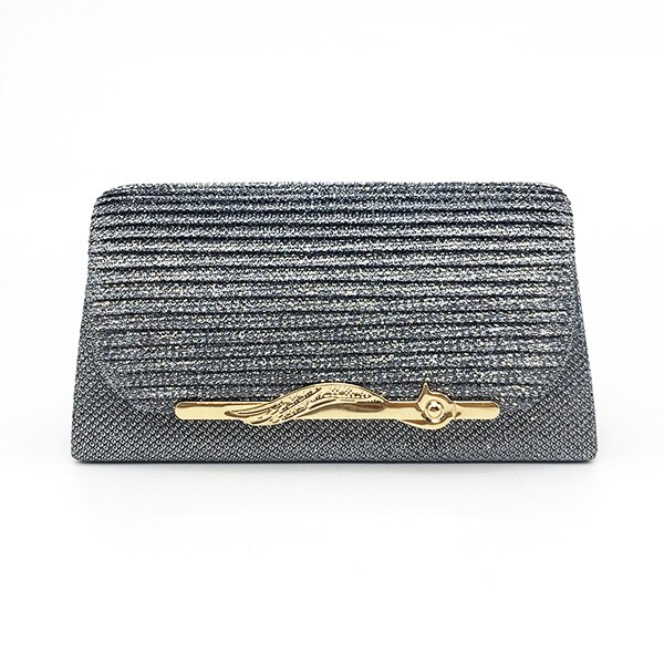 2022 Women Evening Bag Solid Colors Satin Women Evening Bag Clutch Party Bridal Wedding Bag Handbag for Lady Bolsa Mujer: Gray