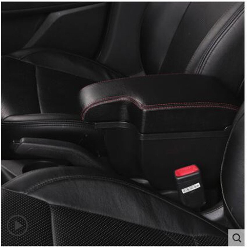 Middenconsole armsteun voor Mazda CX3 CX 3 CX-3 2014-2019, dubbele laag lederen armsteun box middenconsole opbergvak houder met USB-oplaadpoorten interieur fittingen Middenconsole armsteun voor Mazda CX3 CX 3 CX-3 2014-2019, dubbele laag lederen armsteun box middenconsole opbergvak houder met USB-oplaadpoorten interieur fittingen