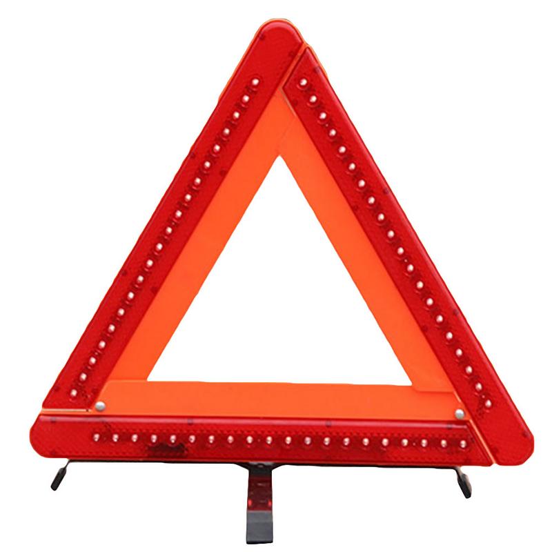 Emergency Hazard Sign LED Light Cars Tripoad Auto Reflective Stop Warning Triangle Sign Board Parking Safety Sign