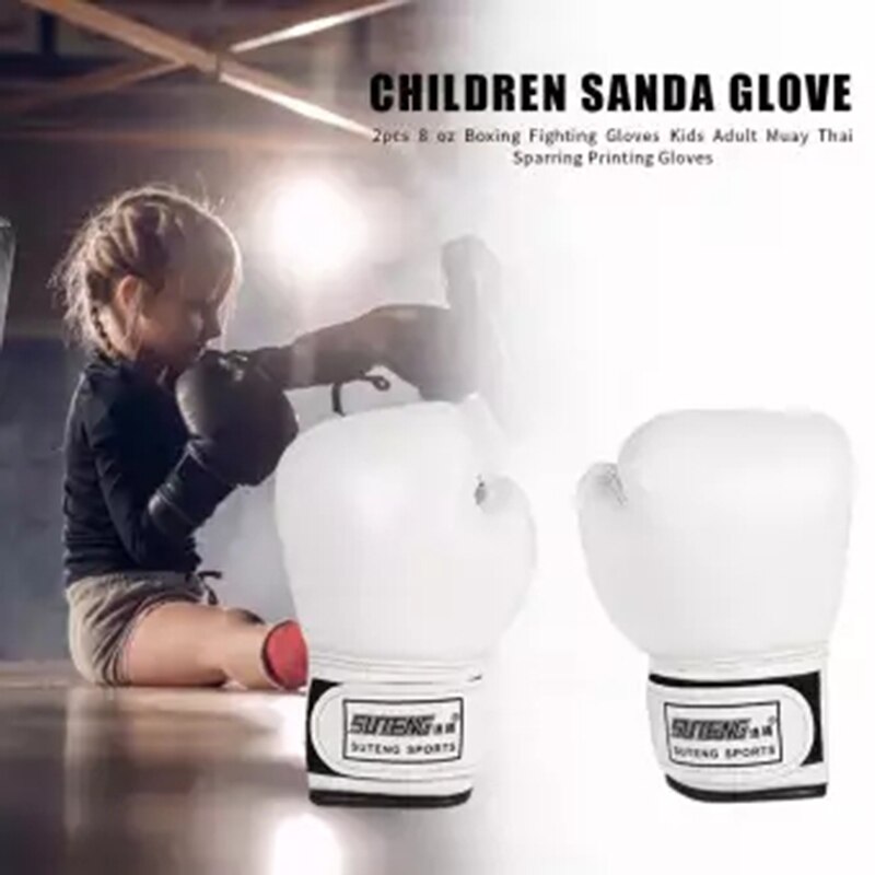 1 Paar Kind Bokshandschoenen Kids Training Vechten Handschoenen Karate Muay Thai Guantes Gratis Vechten Mma Sanda Training Kids Apparatuur