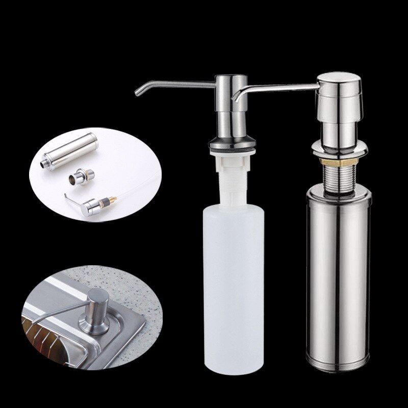Vloeibare Zeep Dispensers Voor Keuken Badkamer Plastic Fles Sink Vervanging Rvs Hand Vloeibare Zeep Dispensers Spray
