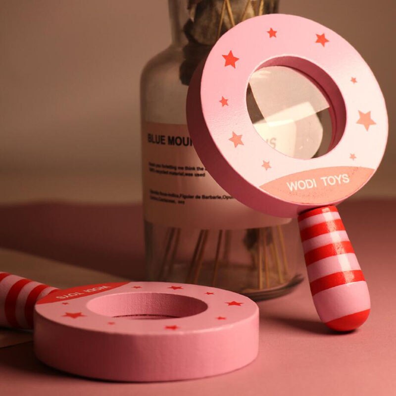Caleidoscoop Hout Cutely Vergrootglas Speelgoed Voor Kinderen Educatief Leren Exploring Ability Ontwikkelen Baby Klassieke Speelgoed