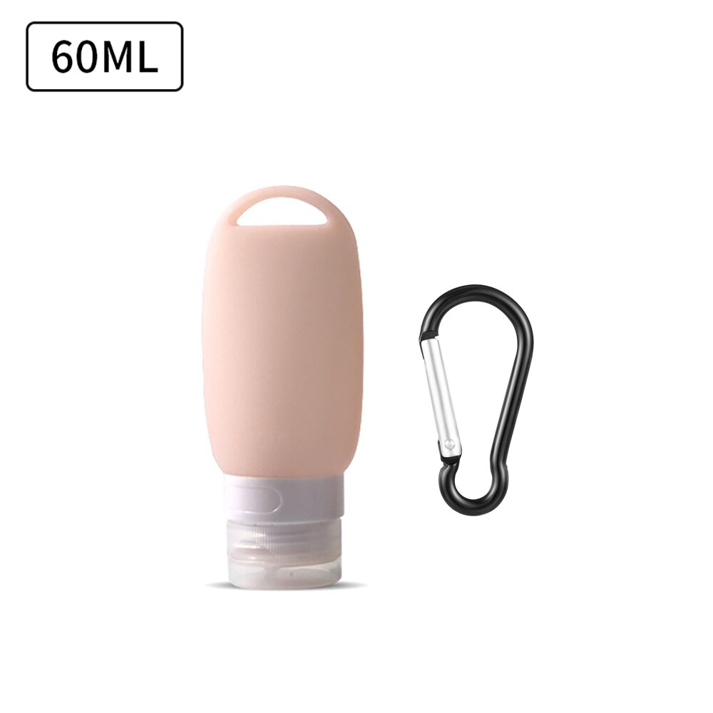 Travel Bottle Leakproof Silicone Refillable Squeezable Travel Tube with Keychain Hook for Cosmetic Toiletry Shampoo 40/60ml: 7
